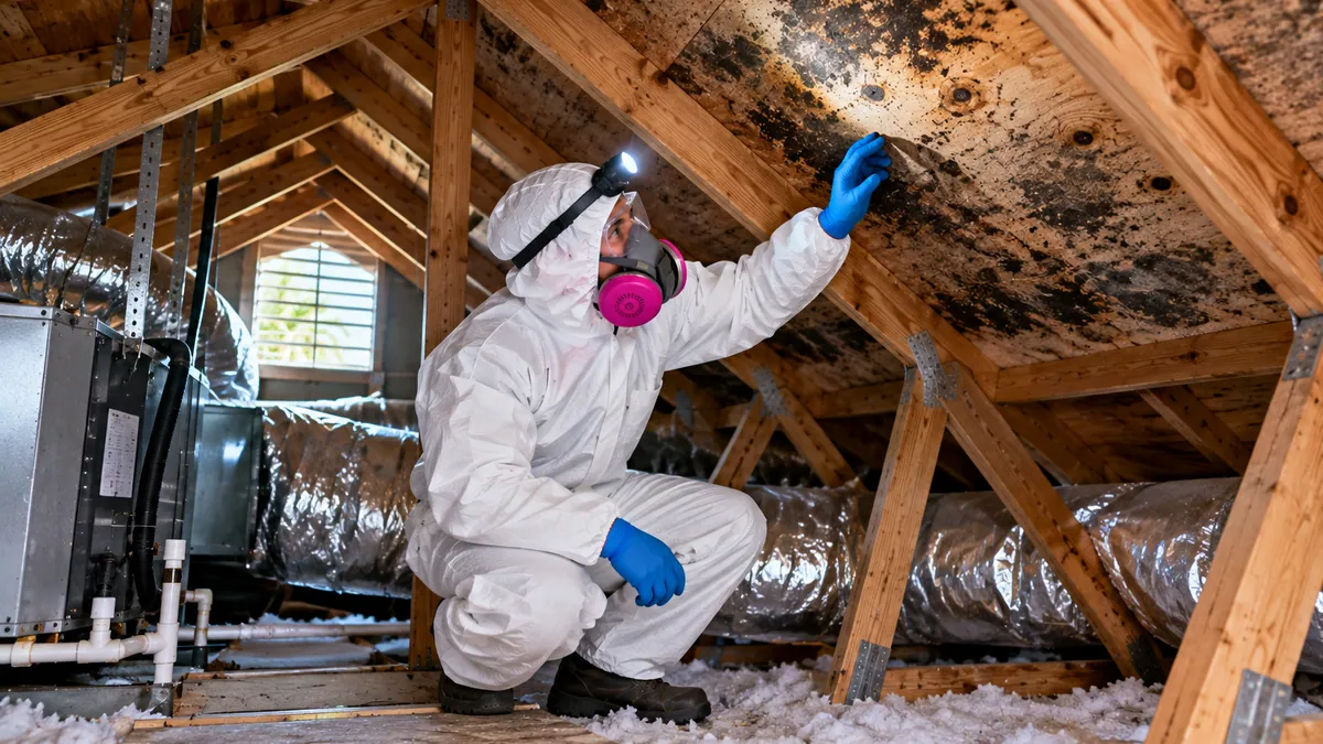 Attic Mold Removal in Lake Clarke Shores