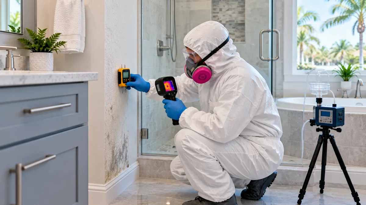 Mold Inspection and Testing in Lake Clarke Shores
